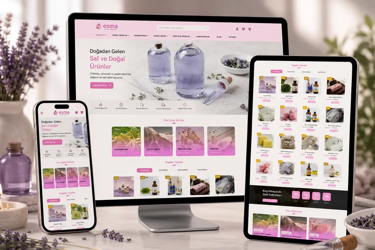 Abelgreen Organik web tasarım çalışması