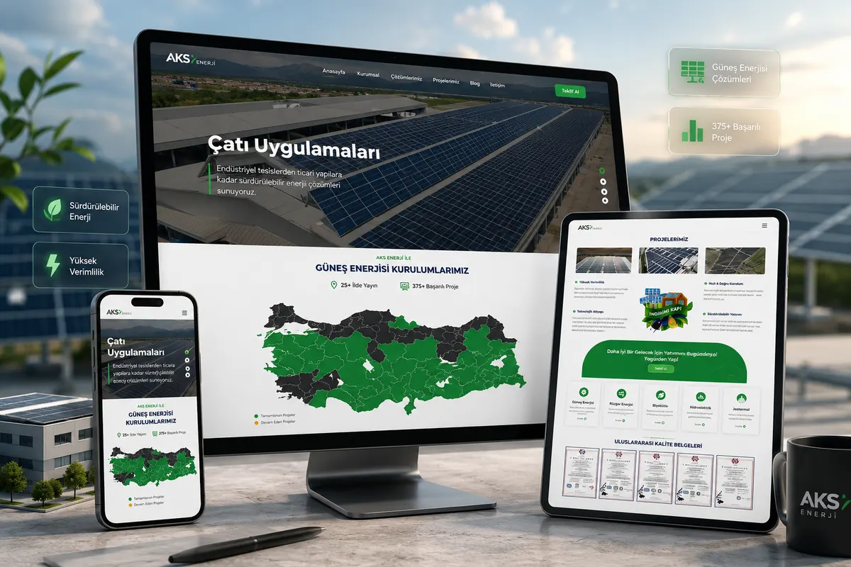 AKS Yatırım web tasarım çalışması