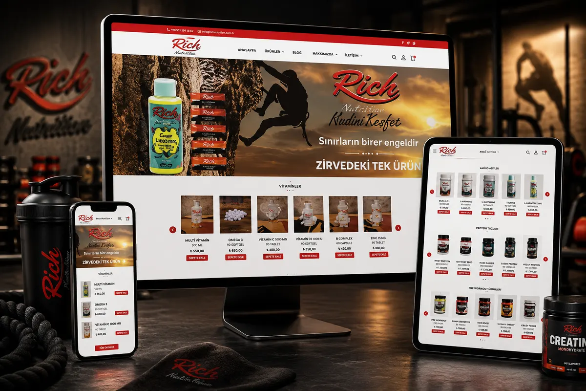 Benart Craft web tasarım çalışması