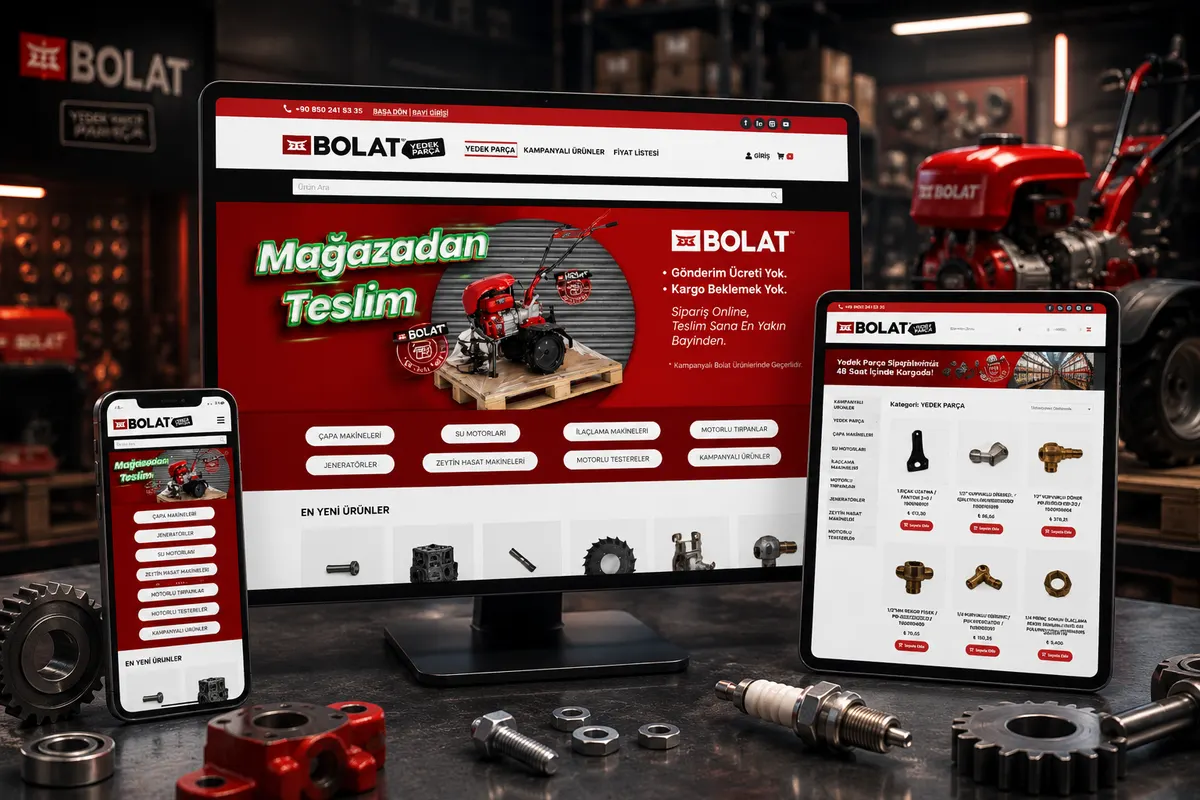 Bolat web tasarım çalışması