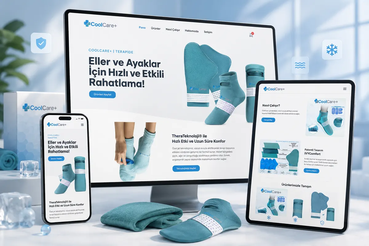 Cool Care web tasarım çalışması