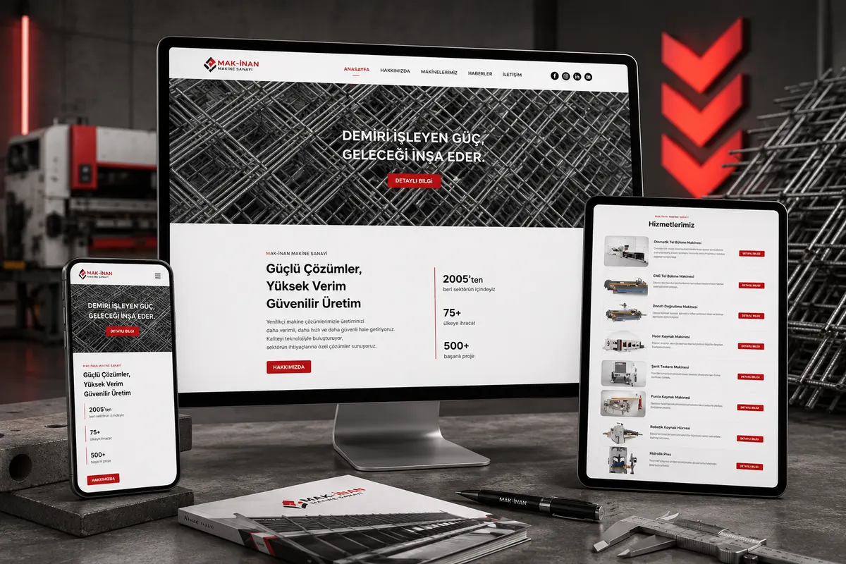 Onur Acar Mühendislik web tasarım çalışması